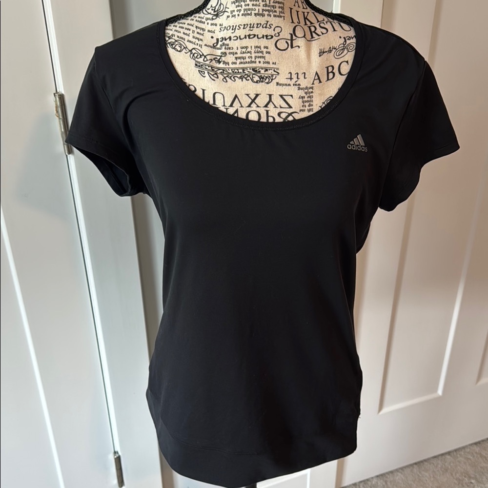 💜3/$12💜 Adidas Women's Climalite Black Short Sleeve Tee